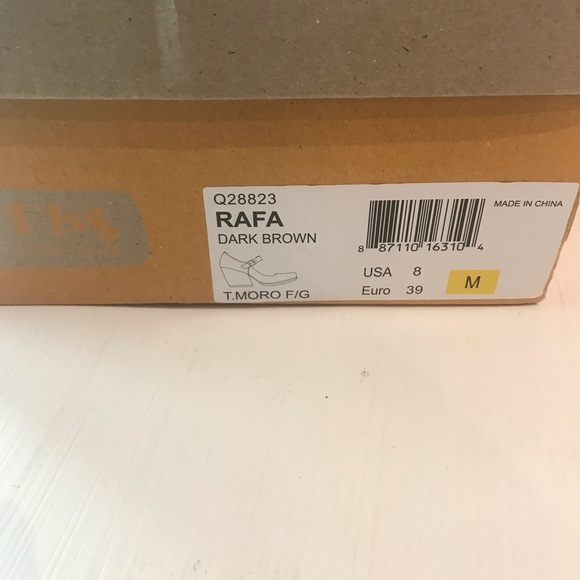 Korks women brown leather wedge heel NWB size 8 - Picture 8 of 8